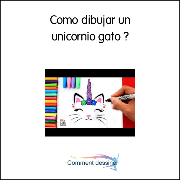 Como dibujar un unicornio gato